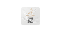 Custom two-dimensional code sticker case