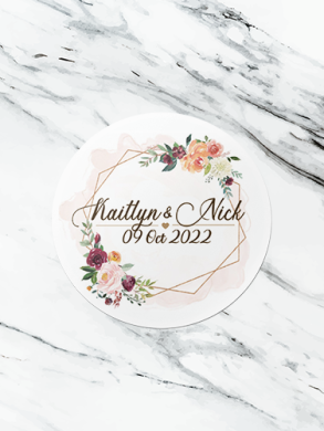Coated paper sticker gram number custom case