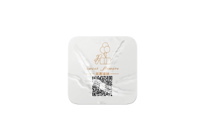 Custom two-dimensional code sticker case