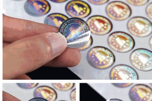 如何设计制作adhesive sticker防伪商标Custom Case