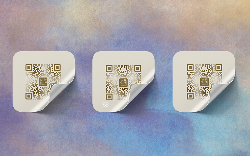 Adhesive two-dimensional code
