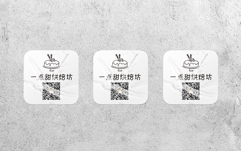 Adhesive two-dimensional code