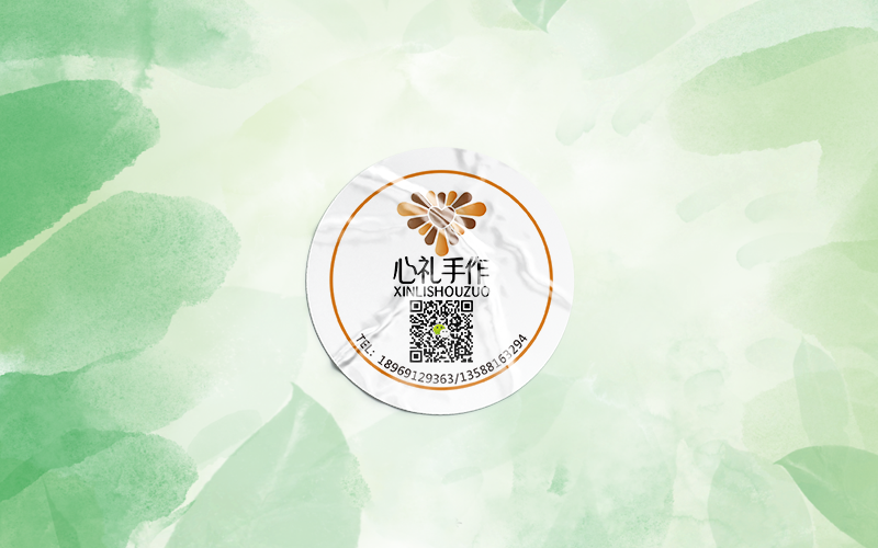 订做90x60adhesive sticker铜板纸