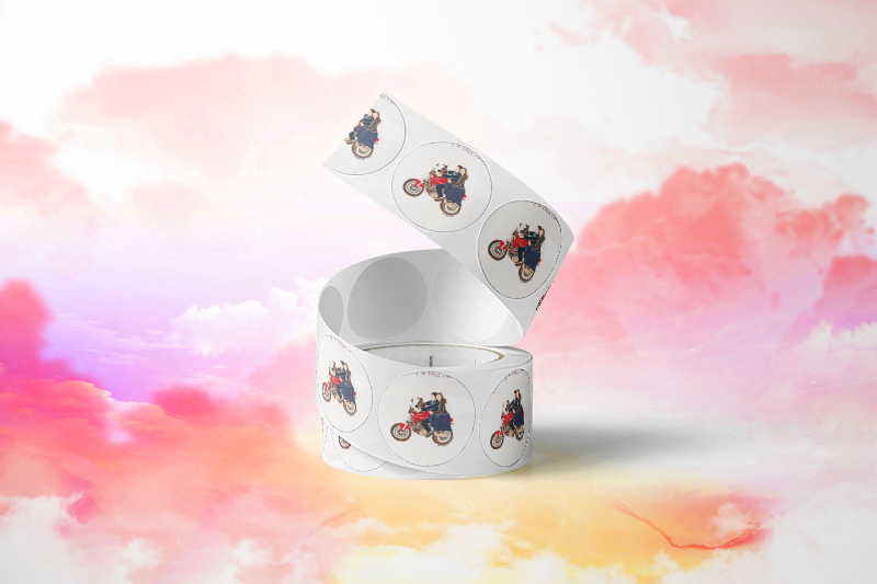 adhesive sticker卷筒标签设计