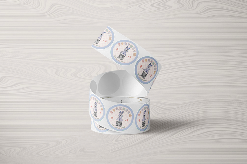 烫银卷筒adhesive label